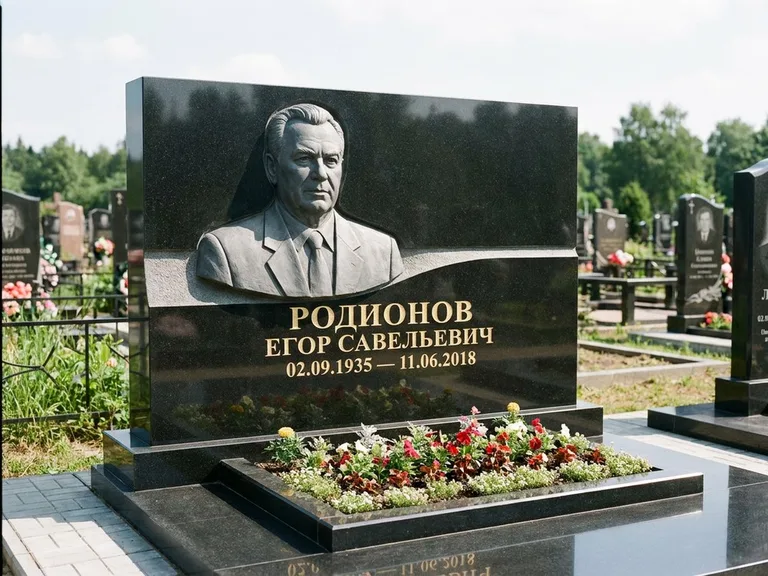 Памятник с барельефом — выполненная работа 27 в Челябинске