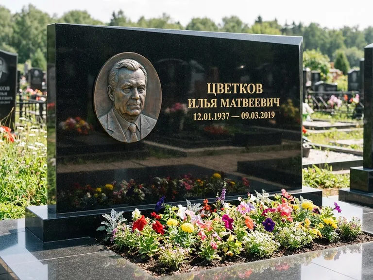 Памятник с барельефом — выполненная работа 33 в Челябинске