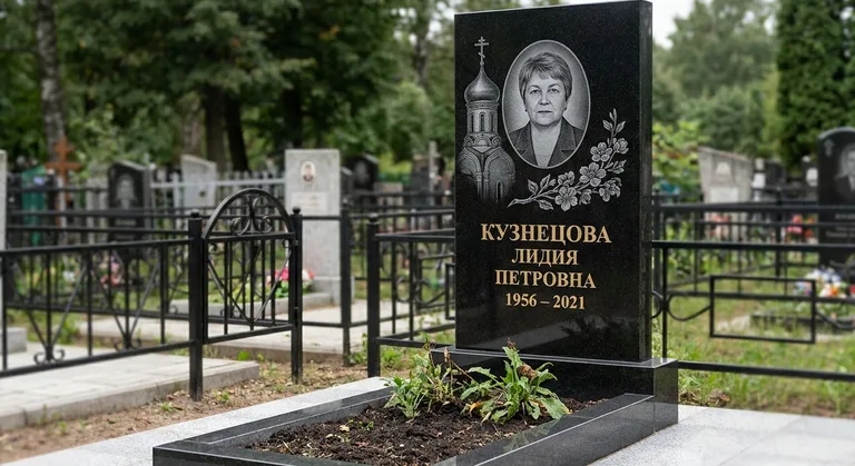 Памятник с художественной гравировкой, Памятники мастерской «Мастер Каменев» на кладбищах Новосибирска