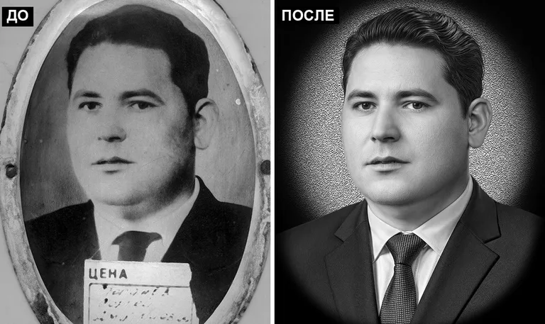 Ретушь фото на памятник — реставрация фотографии: до и после в Челябинске
