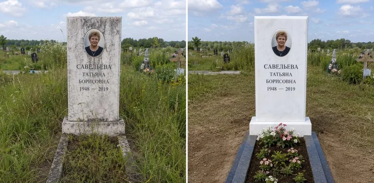 Диптих №21: кованая оградка с пиками — очищена от ржавчины, подкрашена чёрным в Челябинске