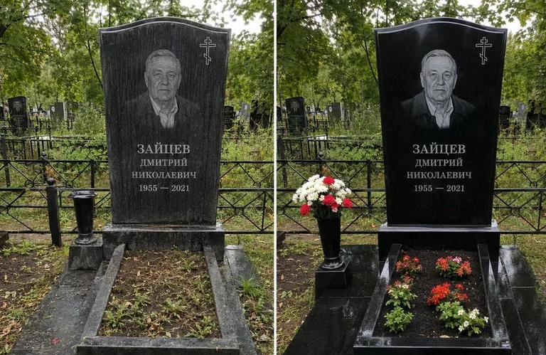 Уборка комплекса со скамьёй и плиткой до и после в Челябинске