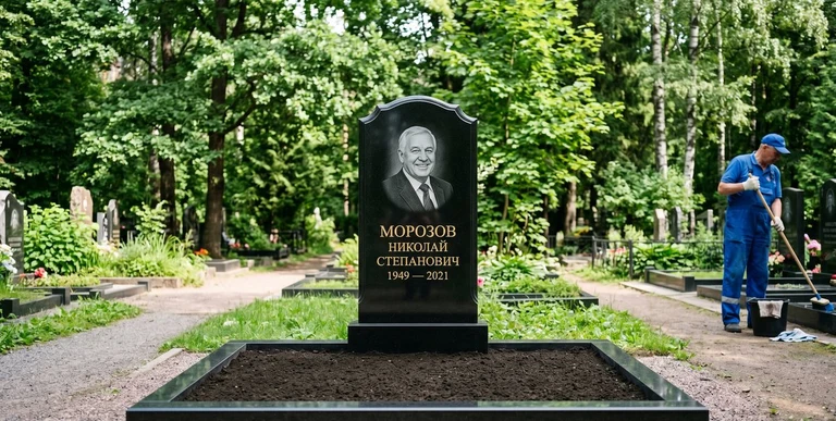 Уборка могил на кладбище в Челябинске — наведение порядка, мойка памятника, благоустройство участка
