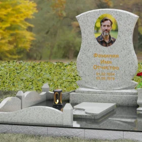 Гранитный вертикальный памятник светского типа - П146