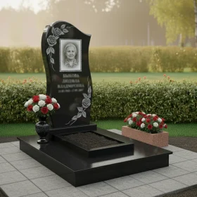 Гранитный мемориальный комплекс для одного - ПН124