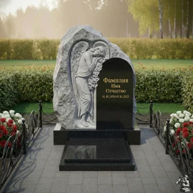 Элитный вертикальный светский памятник - ПН167