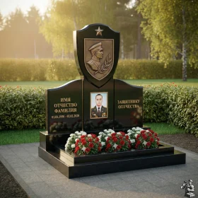 Элитный гранитный светский памятник - ПН179