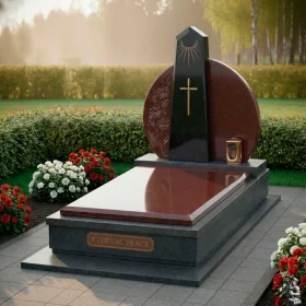 Элитный комбинированный православный памятник - ПН190