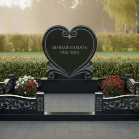 Вертикальный памятник из гранита Дымовский для комплекса ПН523