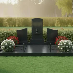 Комбинированный горизонтальный памятник - ПН667