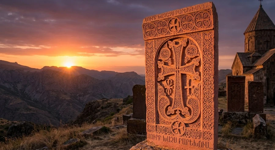 ustanovka-khachkara-licom-na-zapad