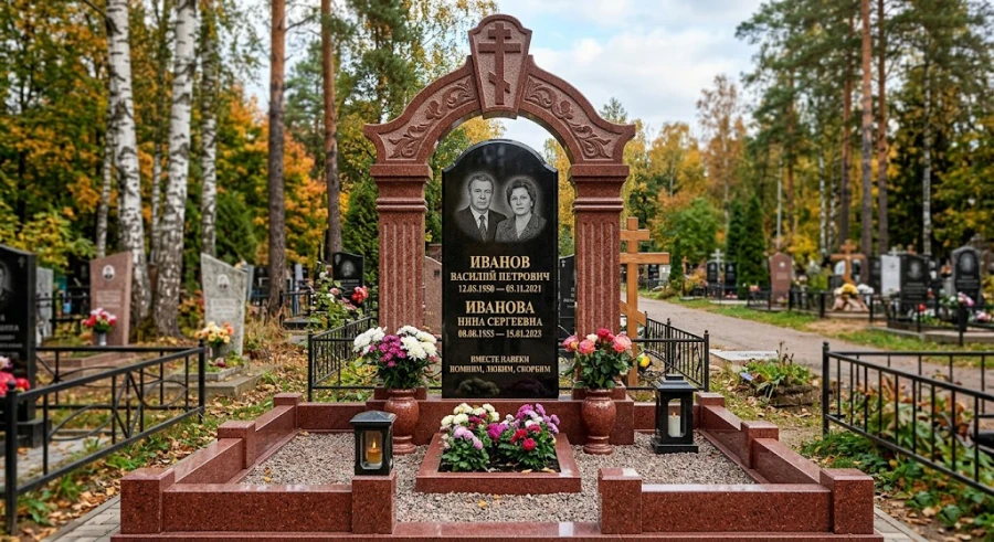 kombinirovannyy-pamyatnik-iz-granita