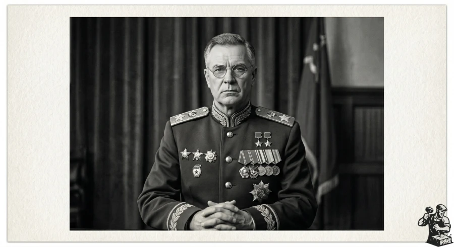 cherno-belaya-fotografiya-sovetskogo-ofitsera