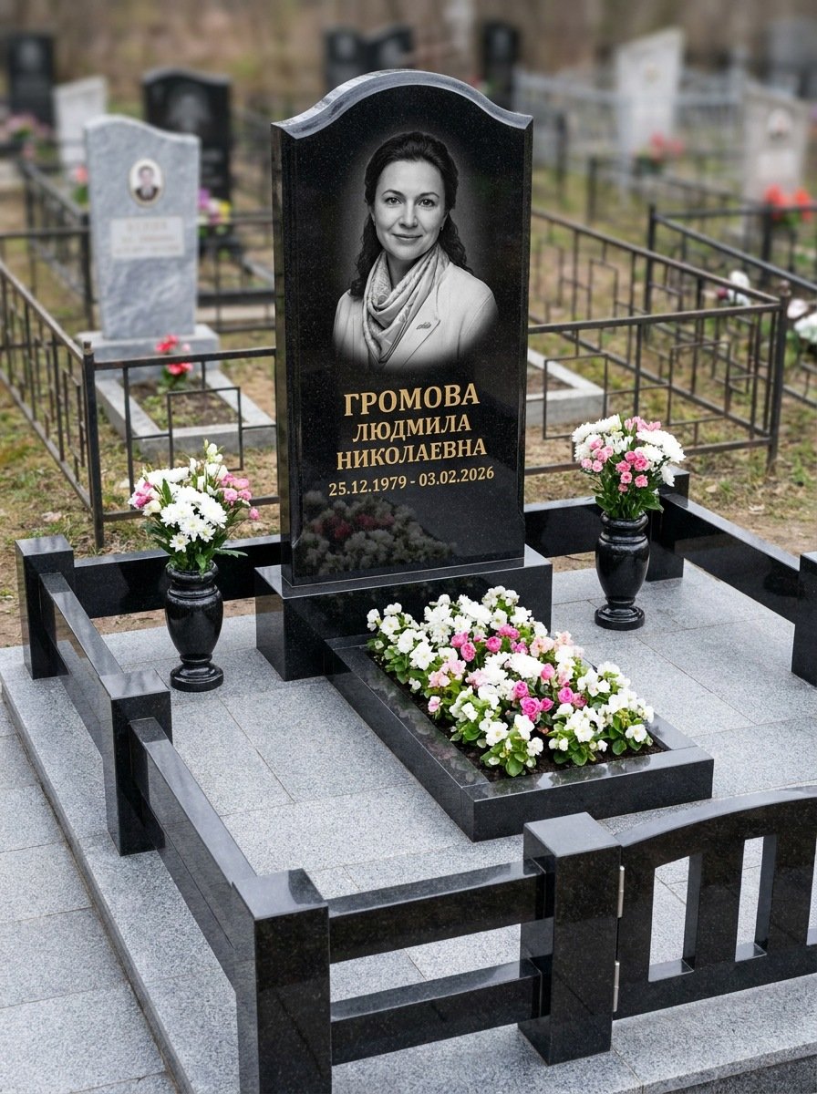Портрет на памятнике в Челябинске — Чёрно-белый портрет подготовили под станок — гравировка на стеле