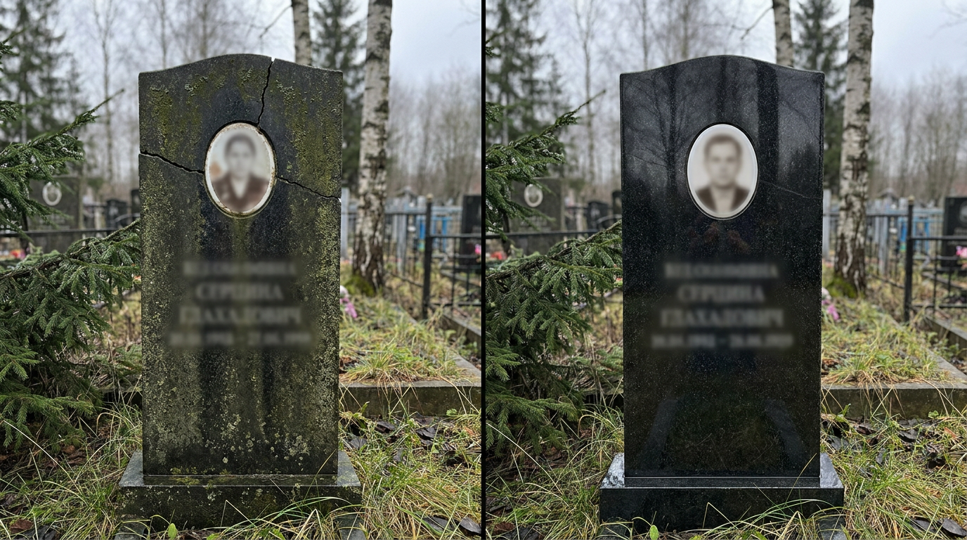 Реставрация памятника в Челябинске — пример 4