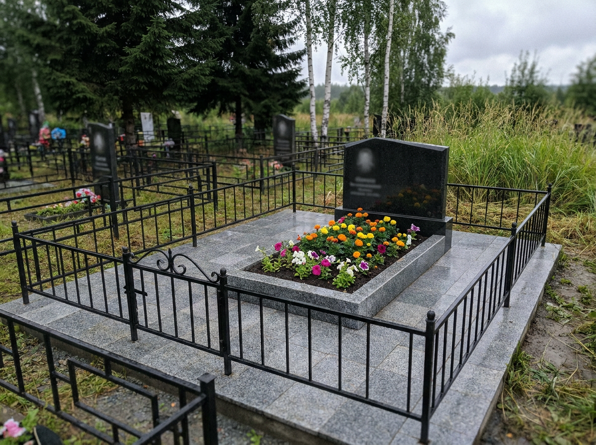 Уборка могилы в Челябинске — пример 5