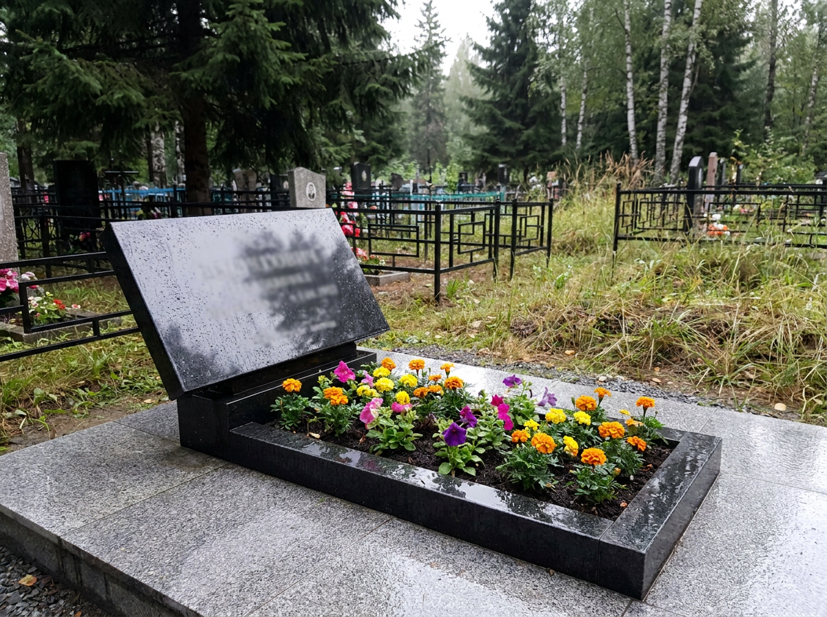Уборка могилы в Челябинске — пример 6