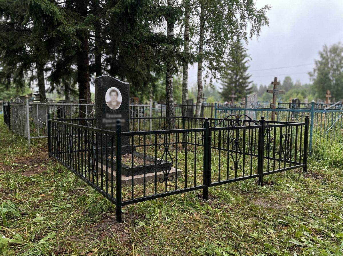 Установка ограды в Челябинске — пример 4