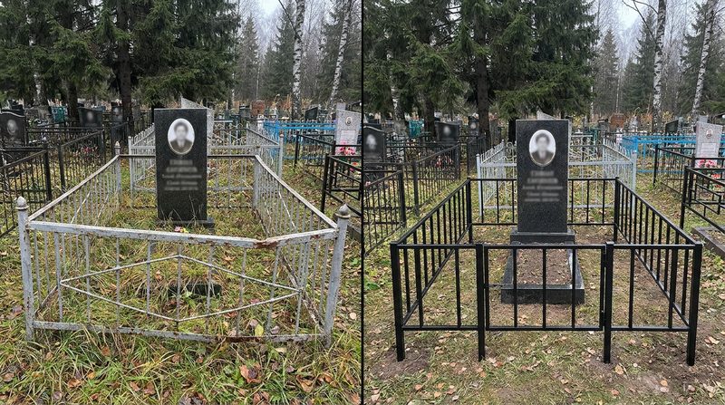 Установка ограды в Челябинске — пример 1