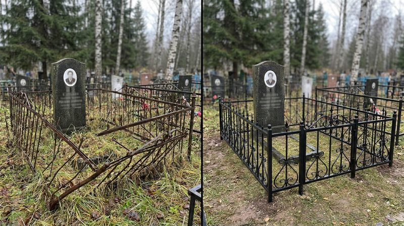 Установка ограды в Челябинске — пример 2