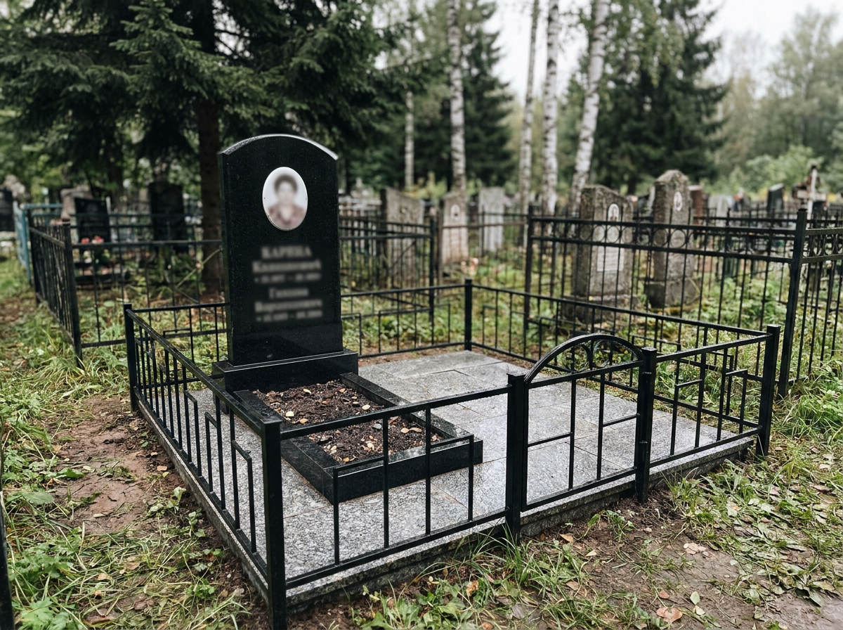 Установка памятника в Челябинске — пример 4